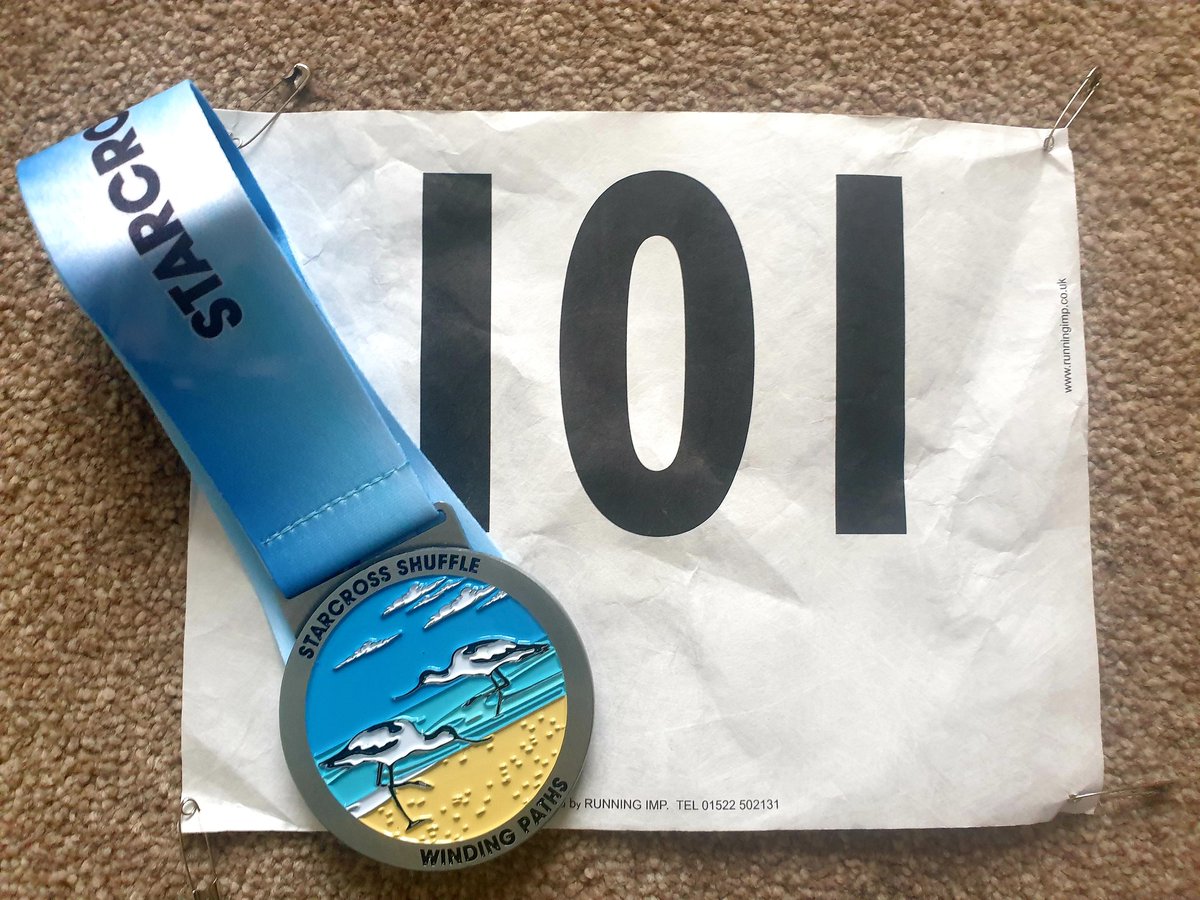 After a frustrating 2 years of postponed events, marathon number 17 is finally logged. Starcross Shuffle (and it was a shuffle by the end!) In 4hrs55

Would have preferred bib 999 but I'll settle for 101 👮‍♂️ 😂 #MedalMonday

<a href="/runners_blue/">Blue Light Runners #ThankYouNHS</a> <a href="/swrr_exeter/">SWRR</a>