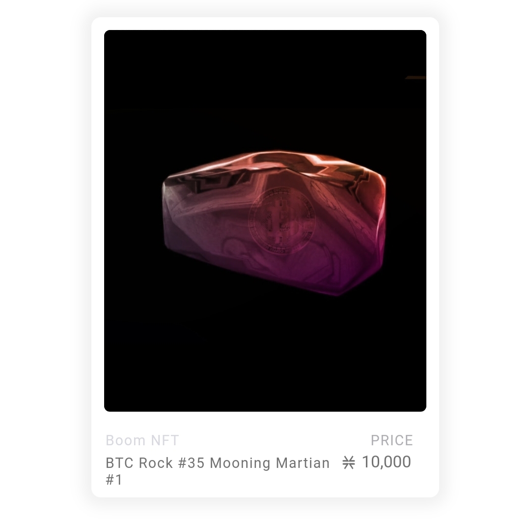bennycage2's tweet photo. Another Rock has left the building and I hope the owner of 'BTC Rock #35 Mooning Martian' takes good care of you #BTCRocks #BTC https://t.co/obPrpMNWDD
