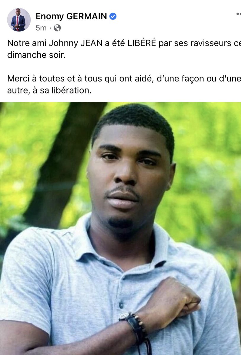 EnomyGer's tweet photo. Johnny JEAN libéré. https://t.co/kbeQQ4mbpz