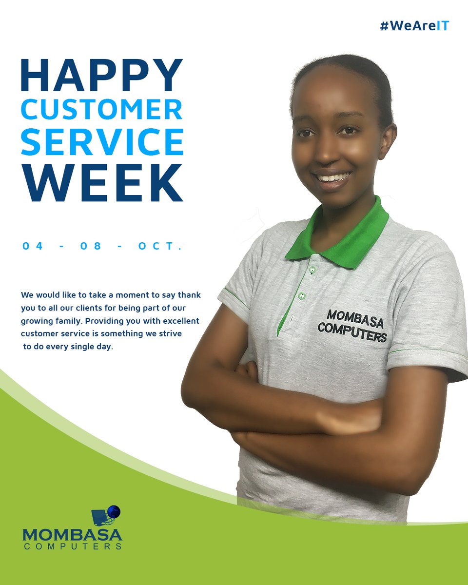 We would like to take a moment to say a big THANK
YOU to all our clients for being part of our 
growing family. Providing you with excellent 
customer service is something we strive
 to do every single day. 

#CustomerServiceWeek 
#WeAreIT
#ChromebookChallenge