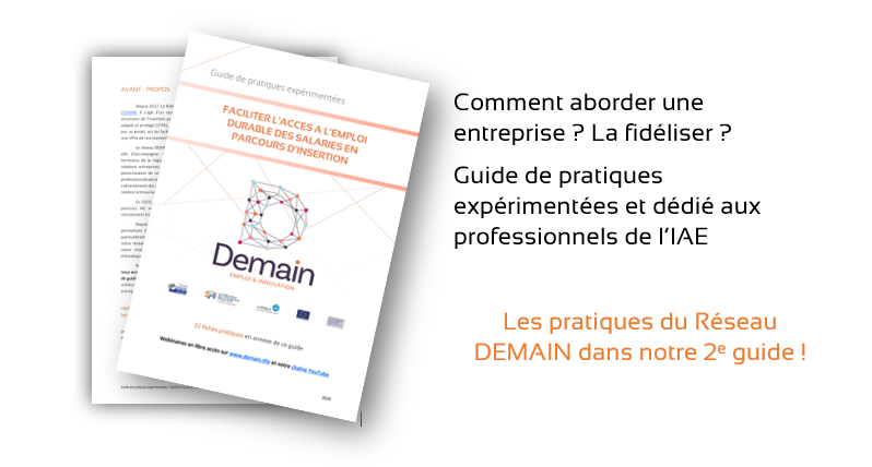 📣 NOUVEAU GUIDE  🛠
Le réseau DEMAIN partage ses pratiques pour dynamiser les sorties en emploi durable des salarié.e.s de l'IAE
demain.life/wp-content/upl…
<a href="/avise_org/">Avise</a>  <a href="/auvergnerhalpes/">Auvergne-Rhône-Alpes</a> <a href="/LesEIaura/">LesEIauvergnerhonealpes</a> <a href="/ReperesLyon/">REPÈRES Métropole</a>  <a href="/ReperesLoire/">RepèresLoire</a>  <a href="/GroupementEI38/">Groupement des Entreprises d'Insertion de l'Isère</a> <a href="/Dombinnov/">Domb'innov</a>