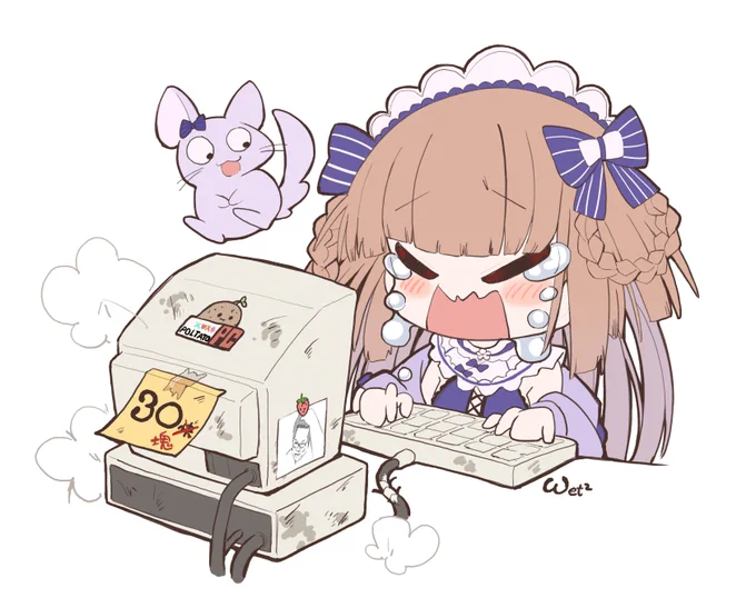 無情的30塊電腦...・(/Д`)・

#もちこまえにっき   
#もちこまーと 
#mochicomArt 