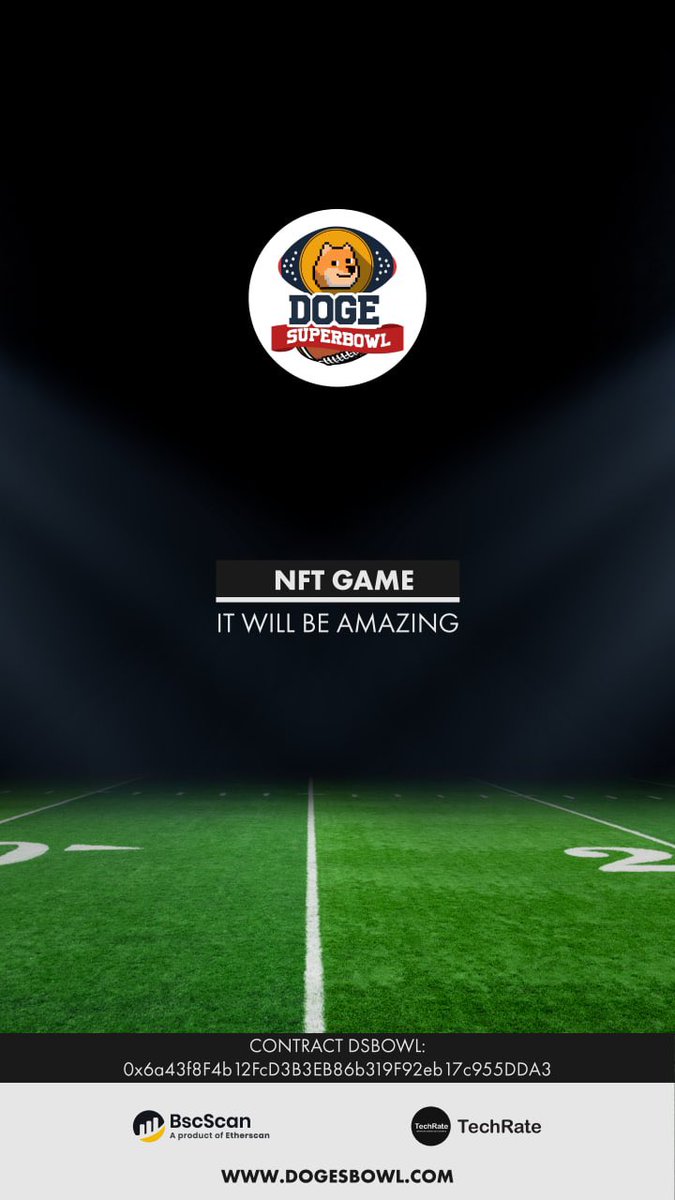 Ri7240813's tweet photo. It will be amazing!
@dogesuperbowl #superbowl #SuperBowl #AmericanFootball #CryptoInvestor #cryptocurrecy #NFTGame #NFTGaming #NFTGames https://t.co/aXF5hYQshn
