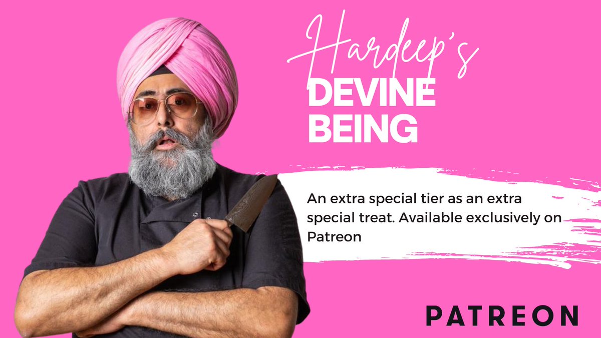HardeepYourLove's tweet photo. Hardeep's Devine Being is an extra special treat available exclusively on Patreon. If you're looking to celebrate a special occasion or wow your friends with @misterhsk in your kitchen, this could be perfect for you.

https://t.co/H64KnRbFyv https://t.co/l40RURP5Bh