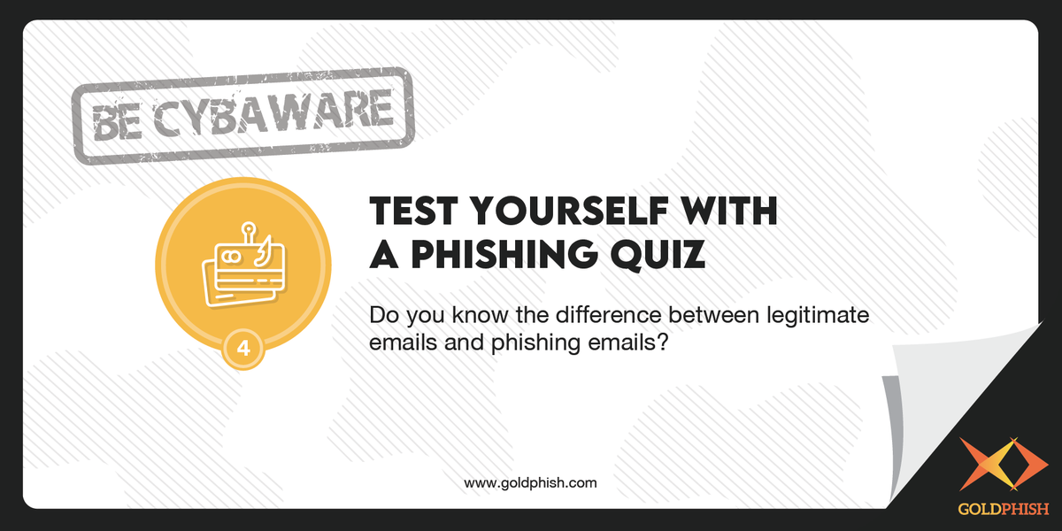 GoldPhishCyber's tweet photo. Can you outsmart Internet Scammers? How good are you at telling the difference between a legit website and one that's a #phishing attempt? Let #GoldPhish put you to the test. 

#cybersecurityawarenessmonth #CSAM #cybersecmonth #BeCybaware #31daysofcyber https://t.co/9oQjfu3QPJ