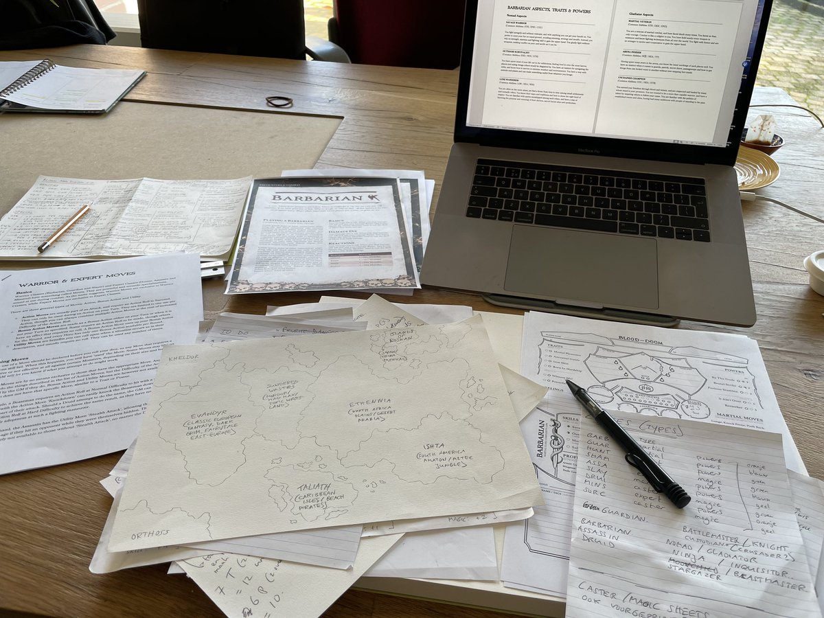 dicetalegames's tweet photo. Anyone else’s table become an enormous mess when working on your projects? 😅 #ttrpgfamily #ttrpgs #osr #messytable #bloodanddoom https://t.co/HYy49bWMVW
