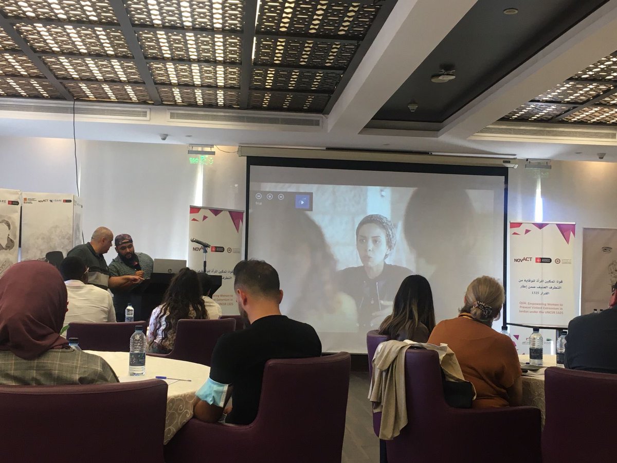 WANAInstitute's tweet photo. Today at the #women and #youth in the #peace_building context: an evaluation of Qua project impact in Jordan.
@novact__ @jncw_women https://t.co/bwA0ripWaj