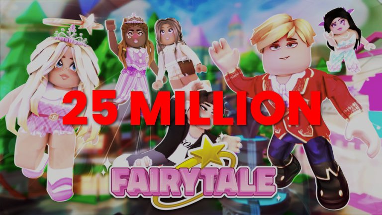 Roblox_RTC's tweet photo. NEWS: Congrats to FairyTale (@PlayFairytale ) for reaching 25 million visits. The game was recently featured in Poppy’s Flux listening party, and centers around a fantasy, magical, fun life! https://t.co/yK8HeeIC8e