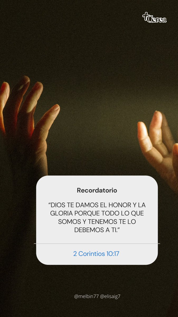 Melbin77's tweet photo. 🟢”Apropiarse del honor del éxito es deshonrar a Dios, es apartar de él los ojos de las personas para que los fijen en el instrumento humano y ensalcen al ser humano antes que a Dios.” 

#2Cor10:17
#PrimeroDios #rpsp | CBA https://t.co/U9A6wYdiIH