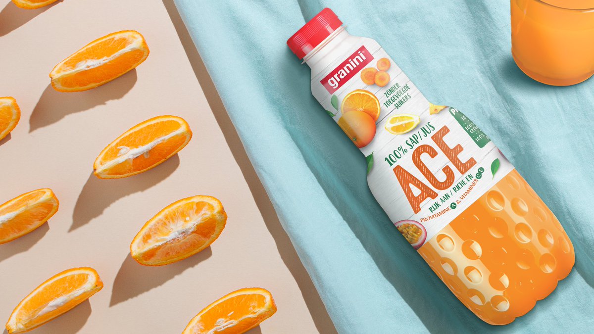Un diseño de #packaging pensado para el mercado belga y en el que se consigue resaltar lo más importante a simple vista: el sabor ACE. 👏 

¿Percibes la esencia de #Granini en nuestro trabajo? 😊

#ElPackagingComoNunca #lacía #design