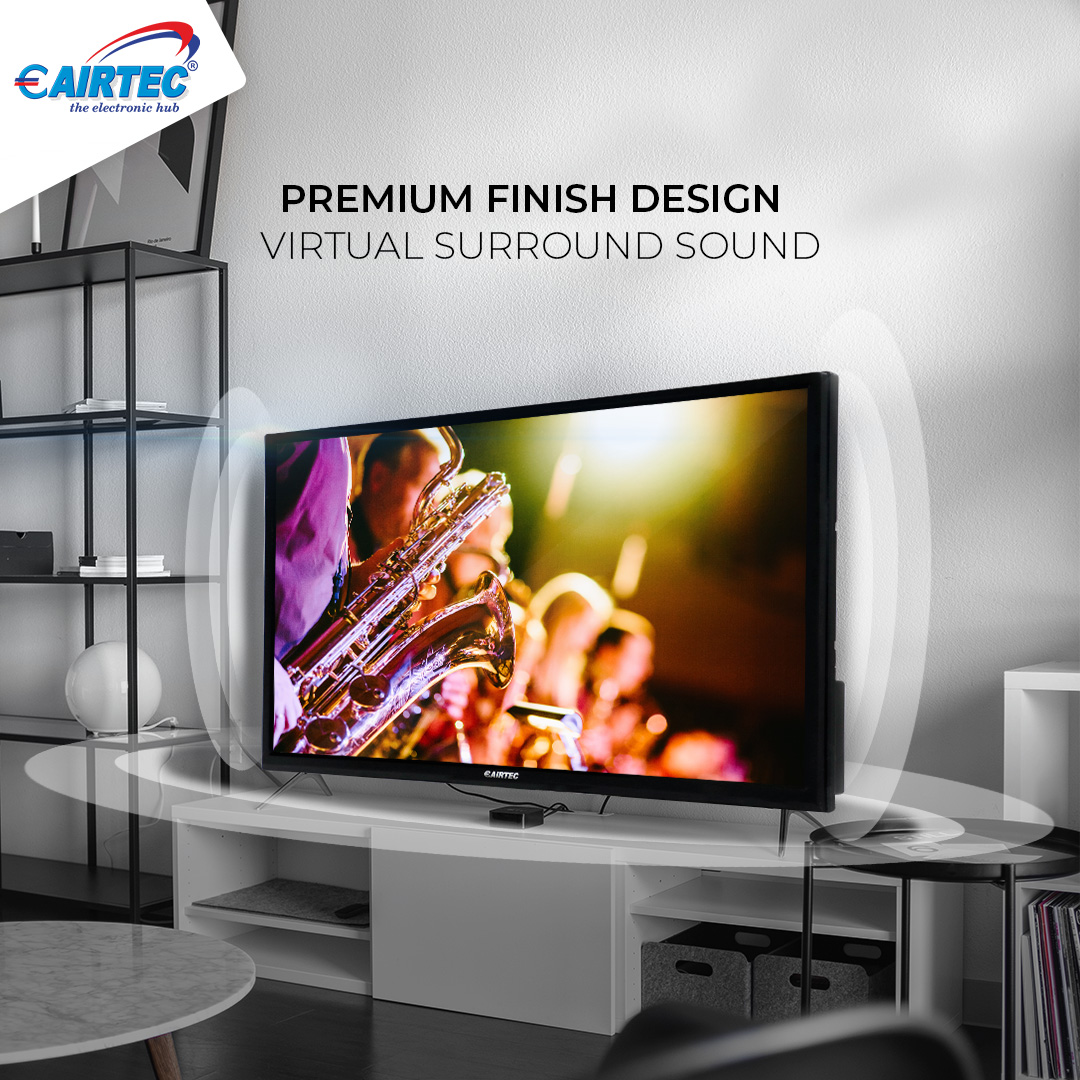 EAirtec's tweet photo. eAirtec TVs are designed with premium features and quality. Get the ultimate experience with virtual surround sound.
#eairtec #eairtectv #smarttv #androidtv #roomtv #amazondotin #makeinindia #madeinindia #vocalforlocal #tvexperience #tvdisplay #hddisplay #besttv https://t.co/xzo4nqZa8Q