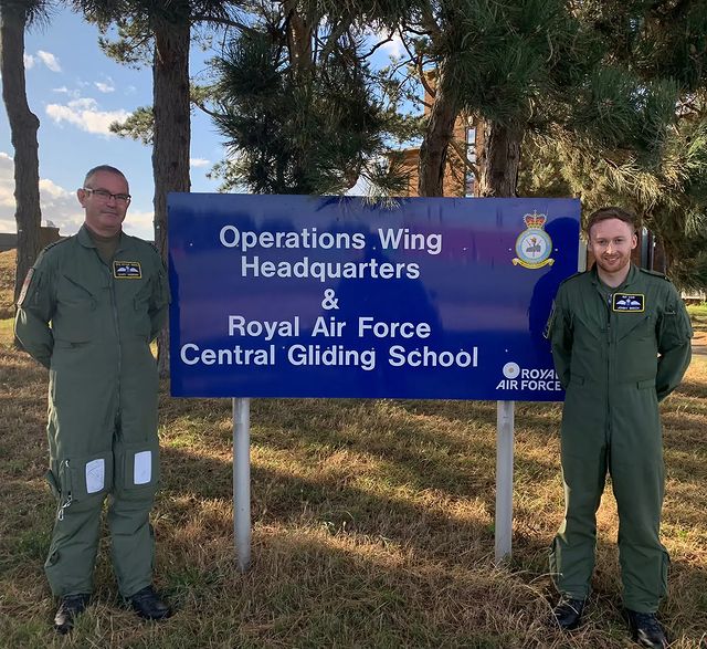 Congratulations to Plt Off Beech (right) our newest A2!   He spent the week at 2FTS CGS at RAF Syerston, with his flying ability, theory knowledge and ground school presentation technique tested.  
Great achievement - well done!