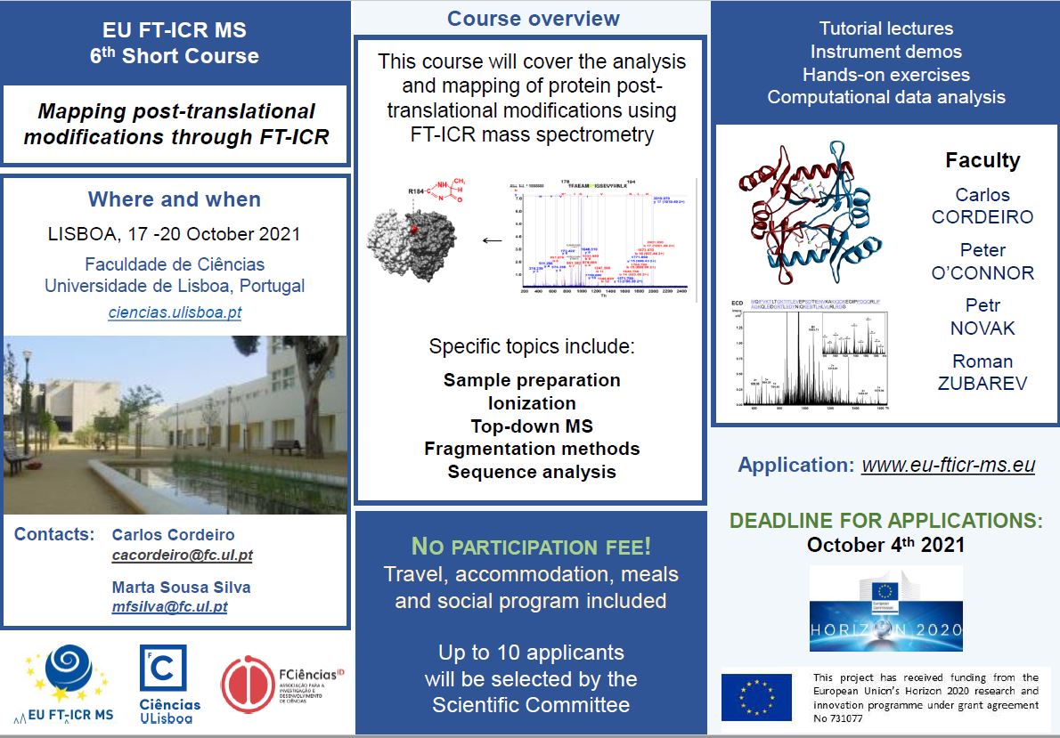 EU_FT_ICR_MS's tweet photo. 📢Last call for event registration!!

"Mapping post translational modifications through FT ICR"
‼️Registration only until today (4th October)!
ℹ️Detailed information and registration form can be found on the website of our project https://t.co/VAXGECkIy8 in the workshop tab. https://t.co/cwsBfFhbX7