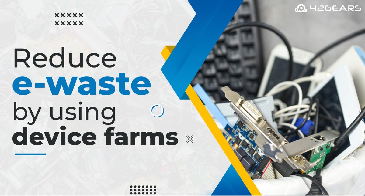 42gears's tweet image. The staggering volume of e-waste generated across the globe poses serious health hazards. Learn how businesses like yours can do their bit in tackling this issue.
bit.ly/3B7KSHa
#PrivateDeviceFarm #RealDeviceTesting #PrivateMobileAppTestingPlatform #AstroFarm #42Gears