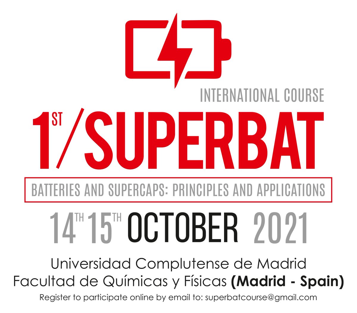 ictp_promocion's tweet photo. 📢📢We can not wait to see you at SUPERBAT international course on 14-15th October!

Currently, all the on-site places are occupied. 
Please register now to participate ONLINE and stay tuned for updates and the link to connect with us.

Do not miss this free-cost event! https://t.co/iwAnXqUbdF