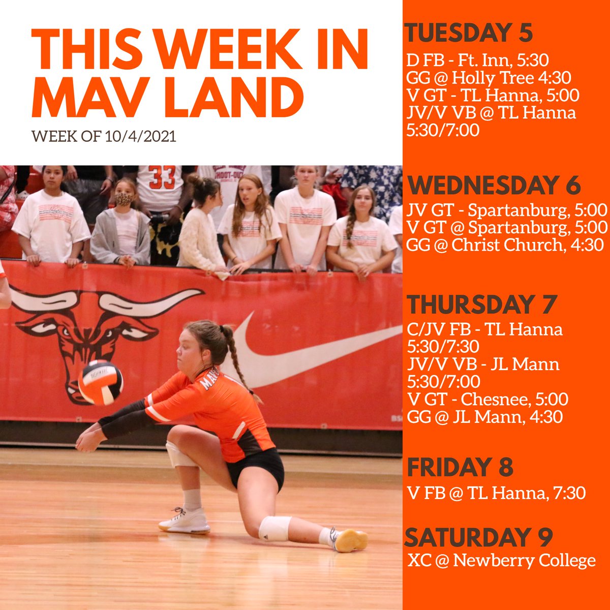 Mauldin_Athl's tweet photo. This week in MAV LAND!!  🐂 https://t.co/6YS0vC6zsx