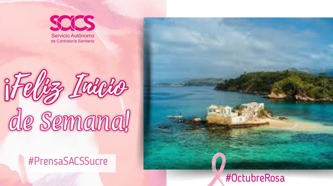 El equipo del SACS Sucre, les desea ¡Feliz inicio de semana!

#BuenosDias #PrensaSACSSucre #OctubreRosa