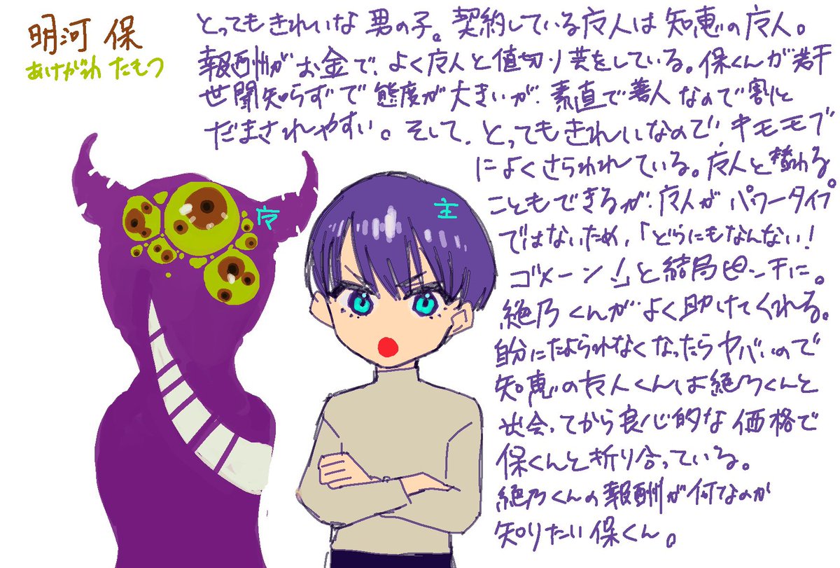 #一次創作民の創作人外が見たい

見た人がちょっとぞっとするくらいの人外描きたいなあ 