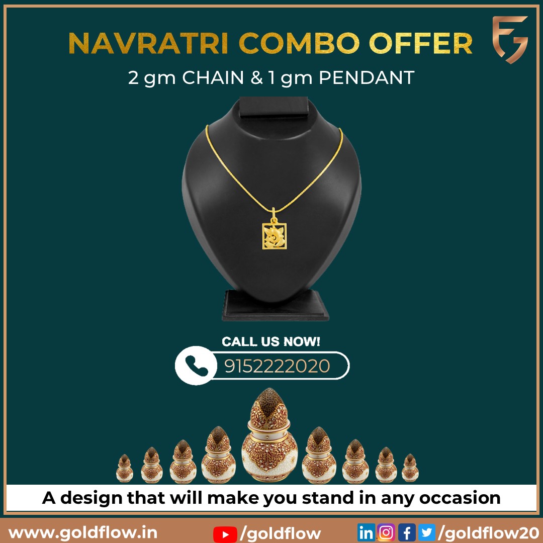 GoldFlow20's tweet photo. Elegance with Perfection

#Goldflow #Jewllery #Pendants #SquareGanpati #1gmPendant #Chains #navratri2021 #maadurga https://t.co/0rrzYpKIHy