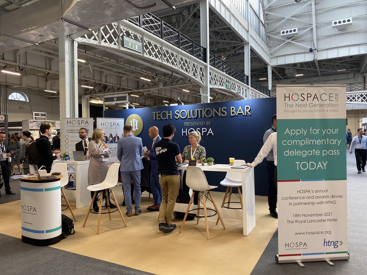 We are off to a great start at the Tech Solutions Bar with <a href="/HOSPAtweets/">HOSPA</a>  at the @IndHotelShowLDN 
Come and see us for some independent advice on your tech questions #hoteltechnology #revenuemanagement #digitisation #distribution