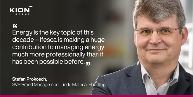 Focus on environmentally friendly intralogistics solutions: The KION Group just made a strategic investment in ifesca GmbH who developed an innovative software platform that uses #artificialintelligence for forecasting energy consumption. Learn more: bit.ly/2YfyeYJ