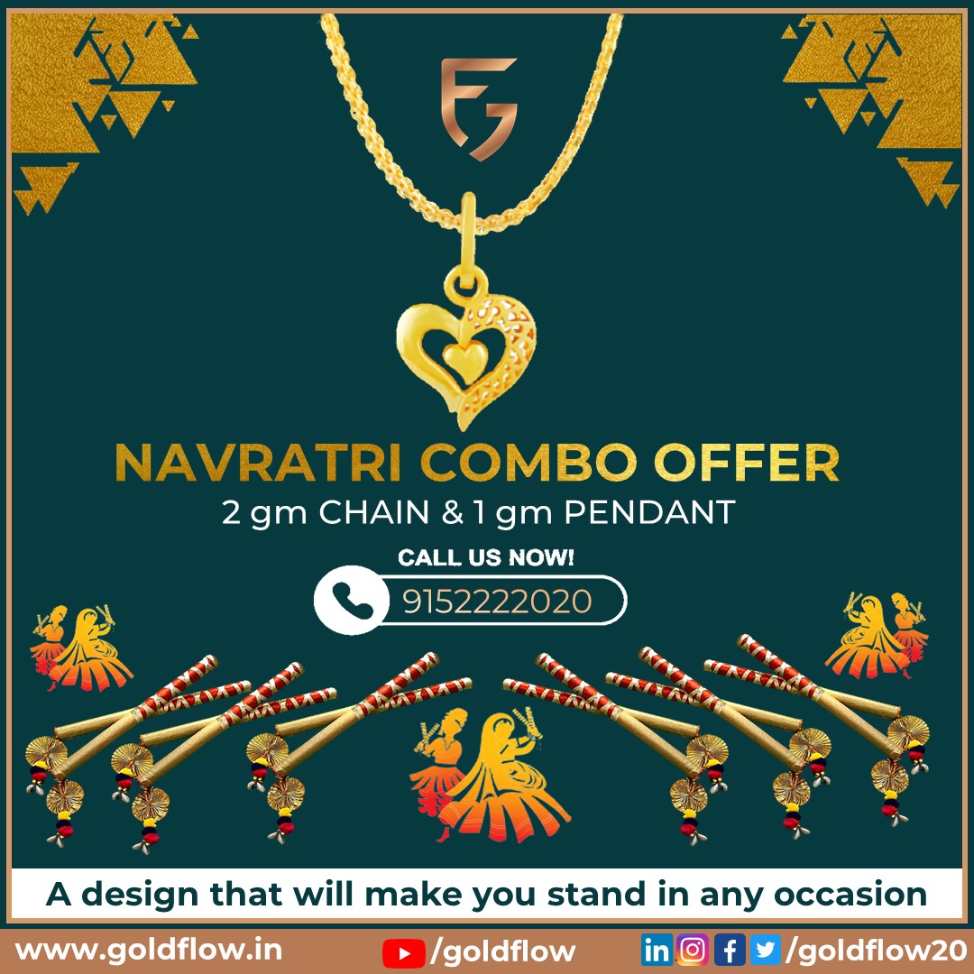 GoldFlow20's tweet photo. The festival begins with the bright and vibrant Orange. This color signifies energy and happiness. Hindus worship Goddess Kushmanda on this day.

#Goldflow #Jewllery #Pendants #1gmpendant #Foreverhearts #Chains #navratri2021 #maadurga #Orange #Kushmanda https://t.co/boMVmZ0guy