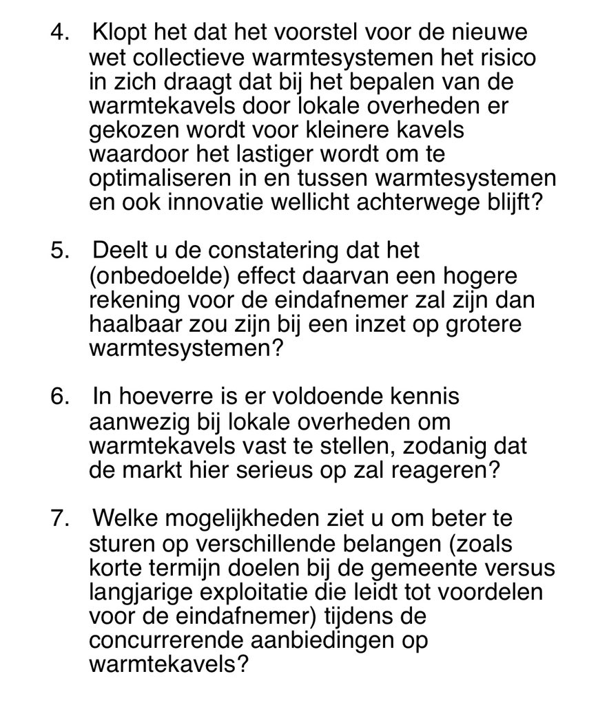 Samen met <a href="/JacoGeurts/">Jaco Geurts</a> schriftelijke vragen gesteld over warmtesystemen in de gebouwde omgeving en de bijbehorende berekening van het energielabel.