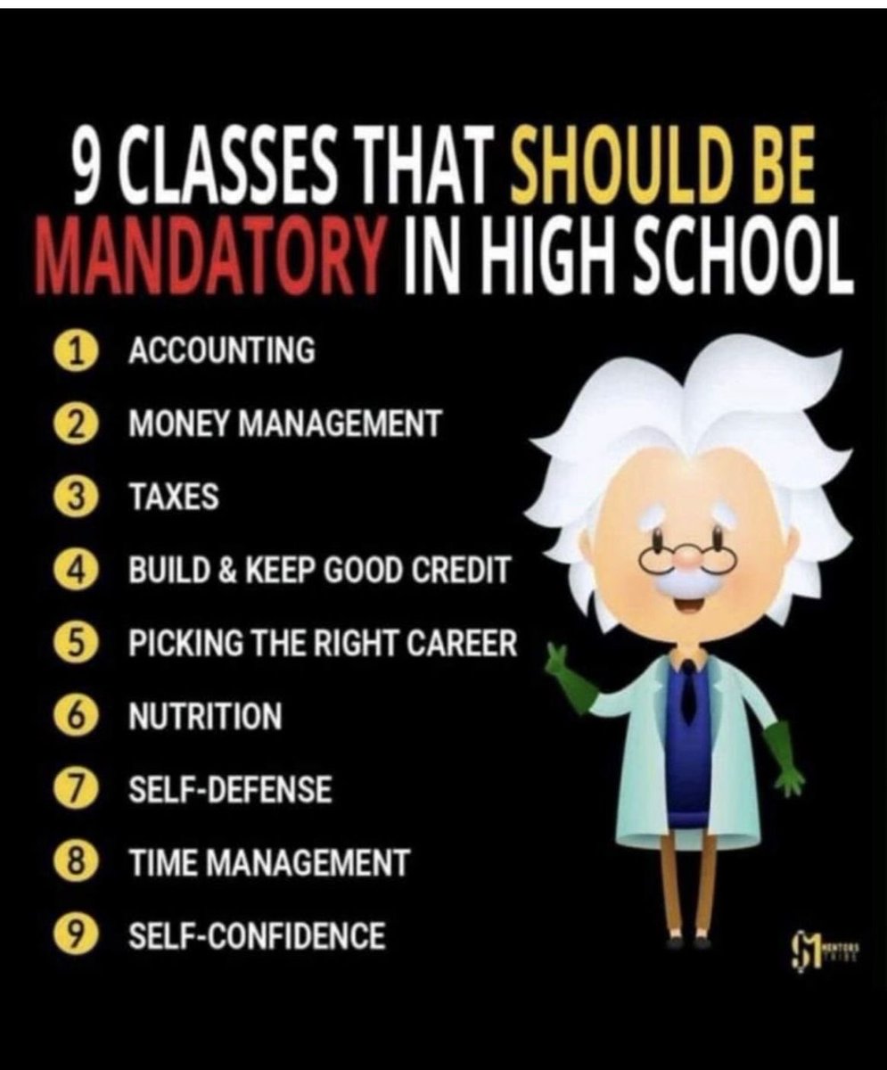 9 classes that should be mandatory in high school