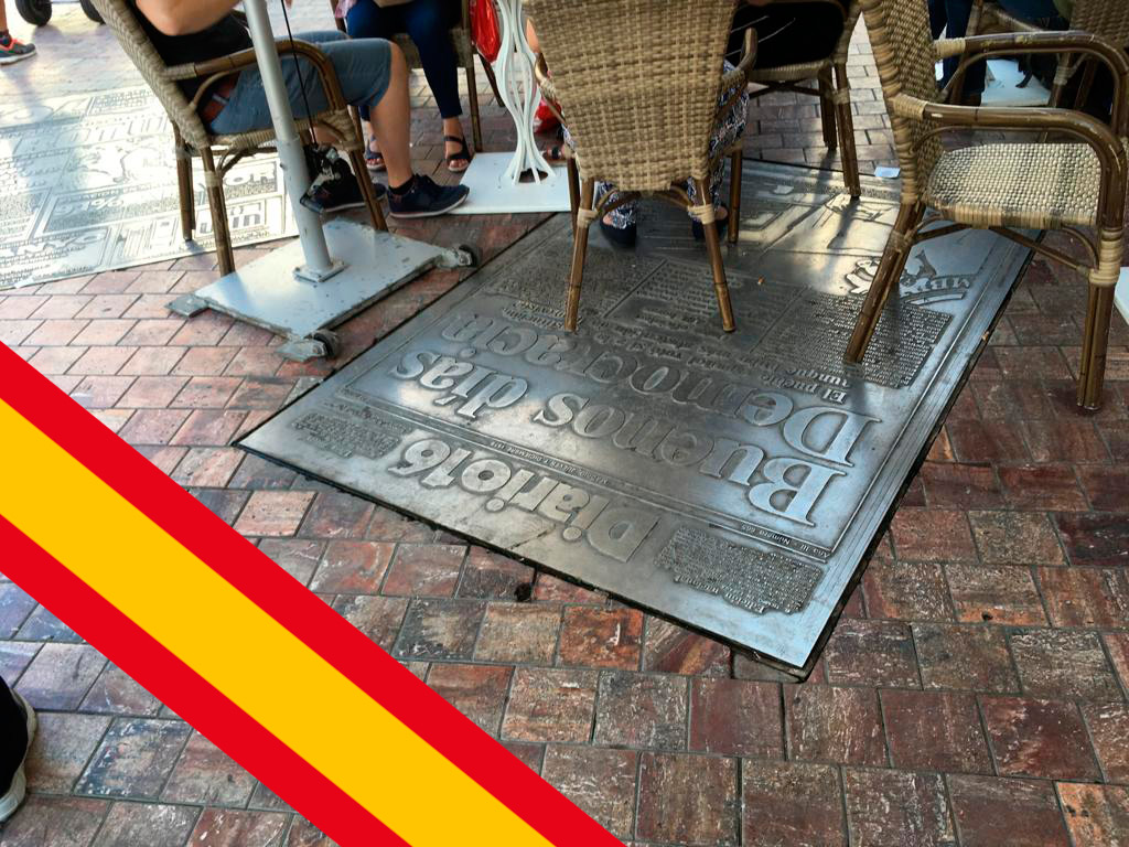 vecinosmalaga's tweet photo. ⚖️ YA BASTA 
Desde 2014 se le ha permitido a @lacanasta_cafe pisotear el monumento a la #ConstituciónEspañola 

Hemos presentado denuncia por registro a Ayto de @malaga y @Gemmadelcorral 

Este es un problema notorio, conocido y permitido. https://t.co/HboRdJlgFd
