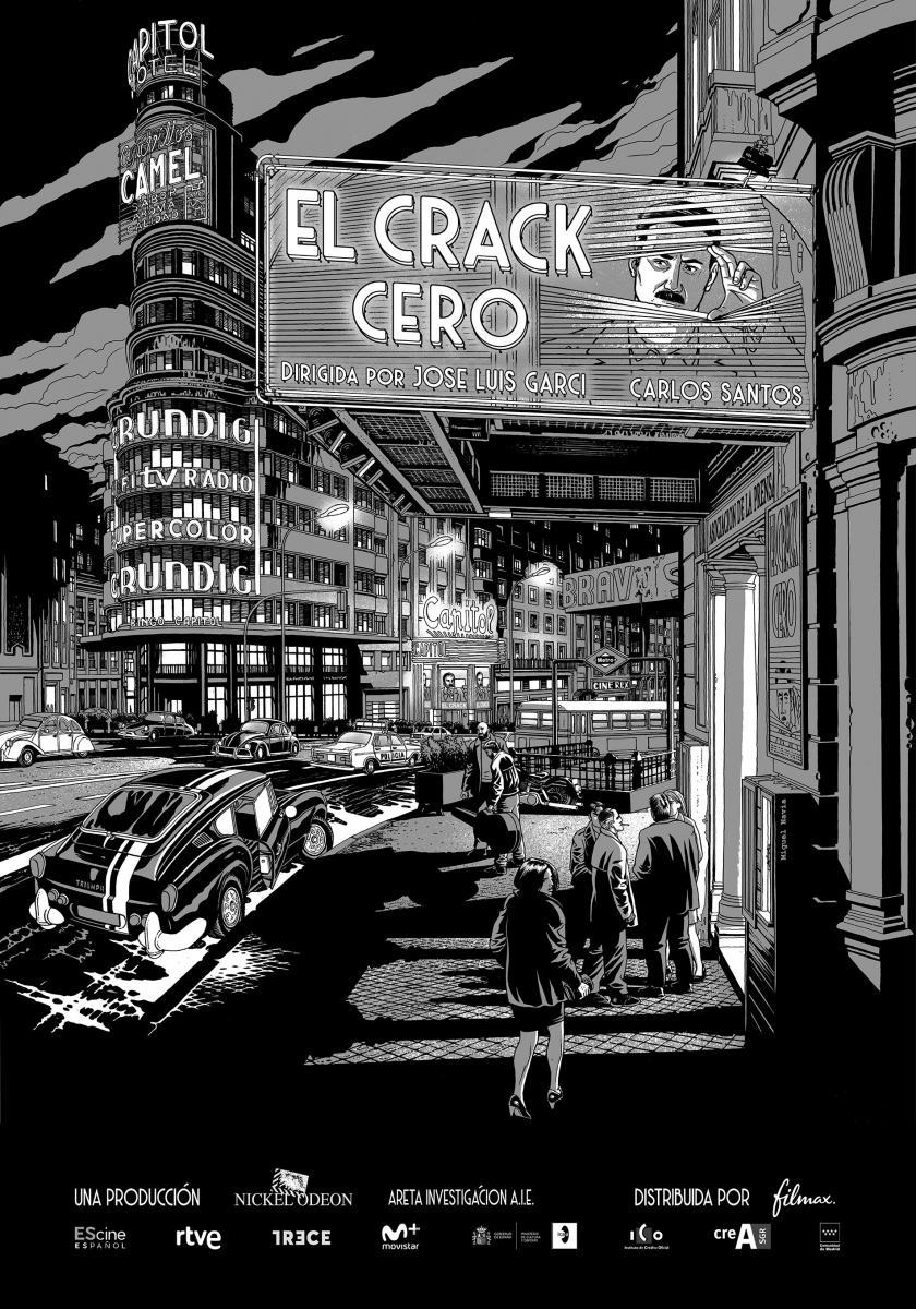 NotiamnotJavier's tweet photo. Hoy hace 2 años que se estrenó El Crack Cero. Y aunque tuvo mejores valoraciones de crítica y público que el 90% del cine español, Garci todavía no ha conseguido financiación para su próximo proyecto. Qué bien tratamos a los que abrieron camino a la cultura de este país. https://t.co/8HR9ADkyK7