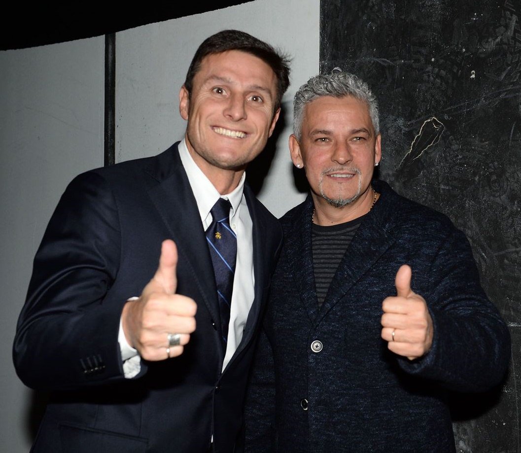 Javier Zanetti and Roberto Baggio.