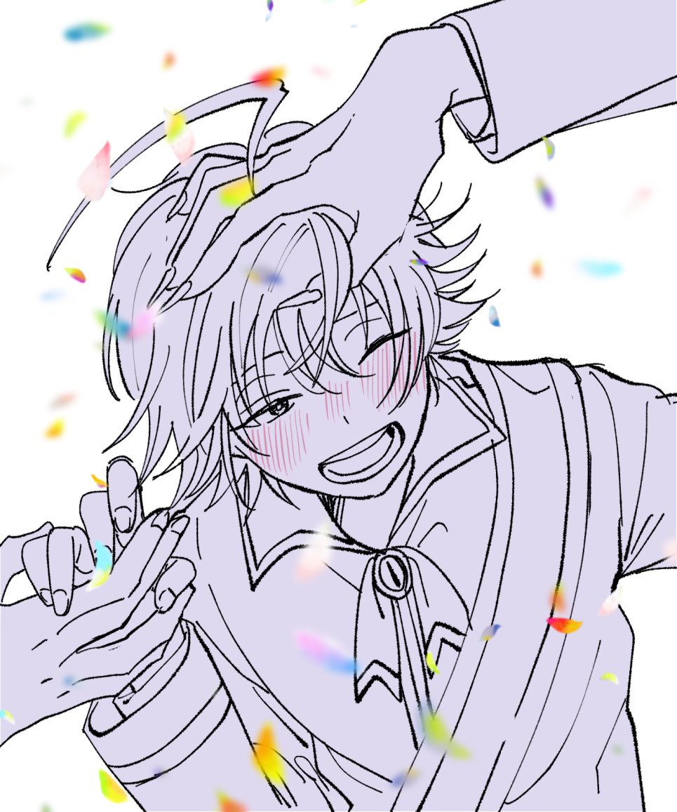 「入間くんお誕生日おめでとう～!🎁🎂🎉✨😆✨🎊 」|いぬおのイラスト