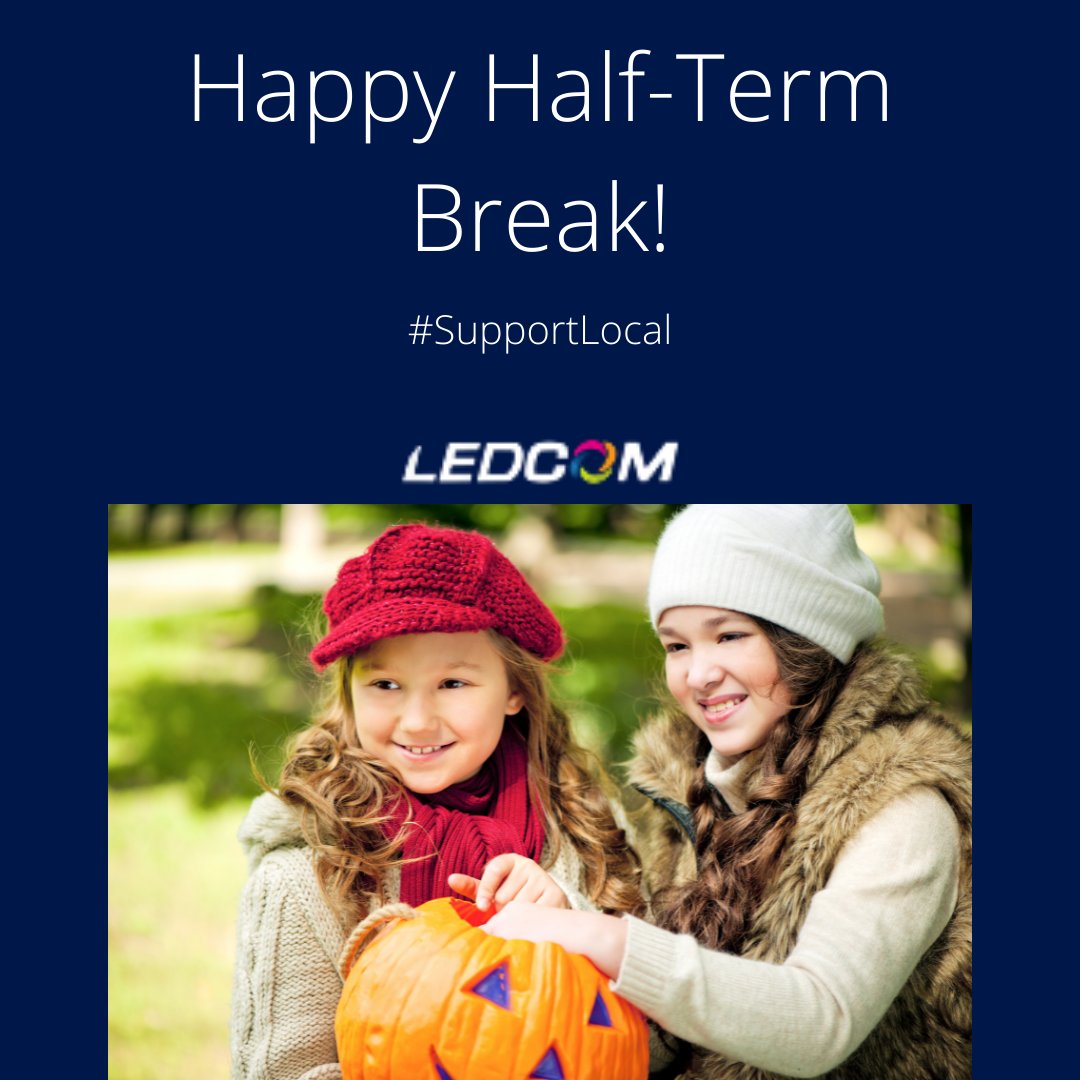 ledcomltd's tweet photo. It’s hard to believe that the half-term holidays are upon us already!
How ever you plan on entertaining the kids - whether you’re hosting a small get together or heading out for the weekend - we’d like to encourage you to support our local businesses.
#HappyHalfTerm #LEDCOM https://t.co/MPOQ3PtACO