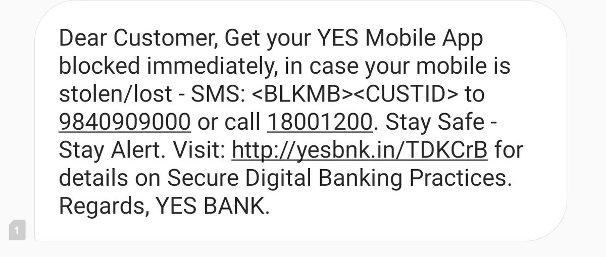 Hello @YESBANK How can customers block YesBank mobile app immediately* by sending a SMS if mobile is stolen/loss? Kya chor chori karte samay SIM card pahle wapas dega phir phone le jayega, ya phone kahi girte samay SIM khud se nikal kar pocket me aayega phir girega? 🤔🤣