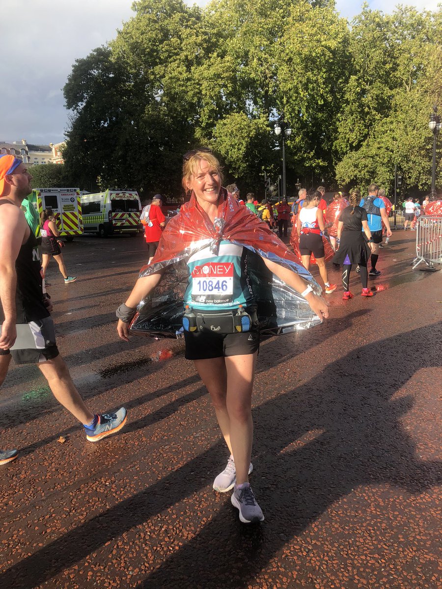 London Marathon completed yesterday 🎉 such a brilliant experience…thanks so much to my work mates @QEGateshead on Critical Care for listening to my constant chatter about running etc and for supporting my charity #bowelcanceruk it is very much appreciated 😀