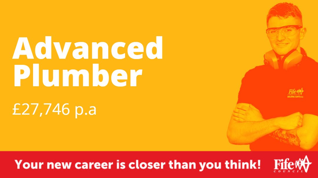 Recruiting now for an Advanced Plumber on a permanent full time basis. For more information visit: ekmu.fa.em3.oraclecloud.com/hcmUI/Candidat…

To view ALL of our current vacancies visit: fife.gov.uk/jobs #fifejobs #fifecounciljobs