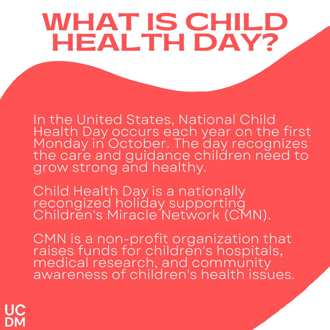 UCDanceMarathon's tweet photo. Today’s the day- Happy Child Health Day! Come see us at our table on Mainstreet from 7:30 AM -7:30 PM. We will be writing letters to champions, handing out some free goodies, and answering any questions you may have! See you there! #changekidshealth #kidscantwait https://t.co/iyHwDIZcDH