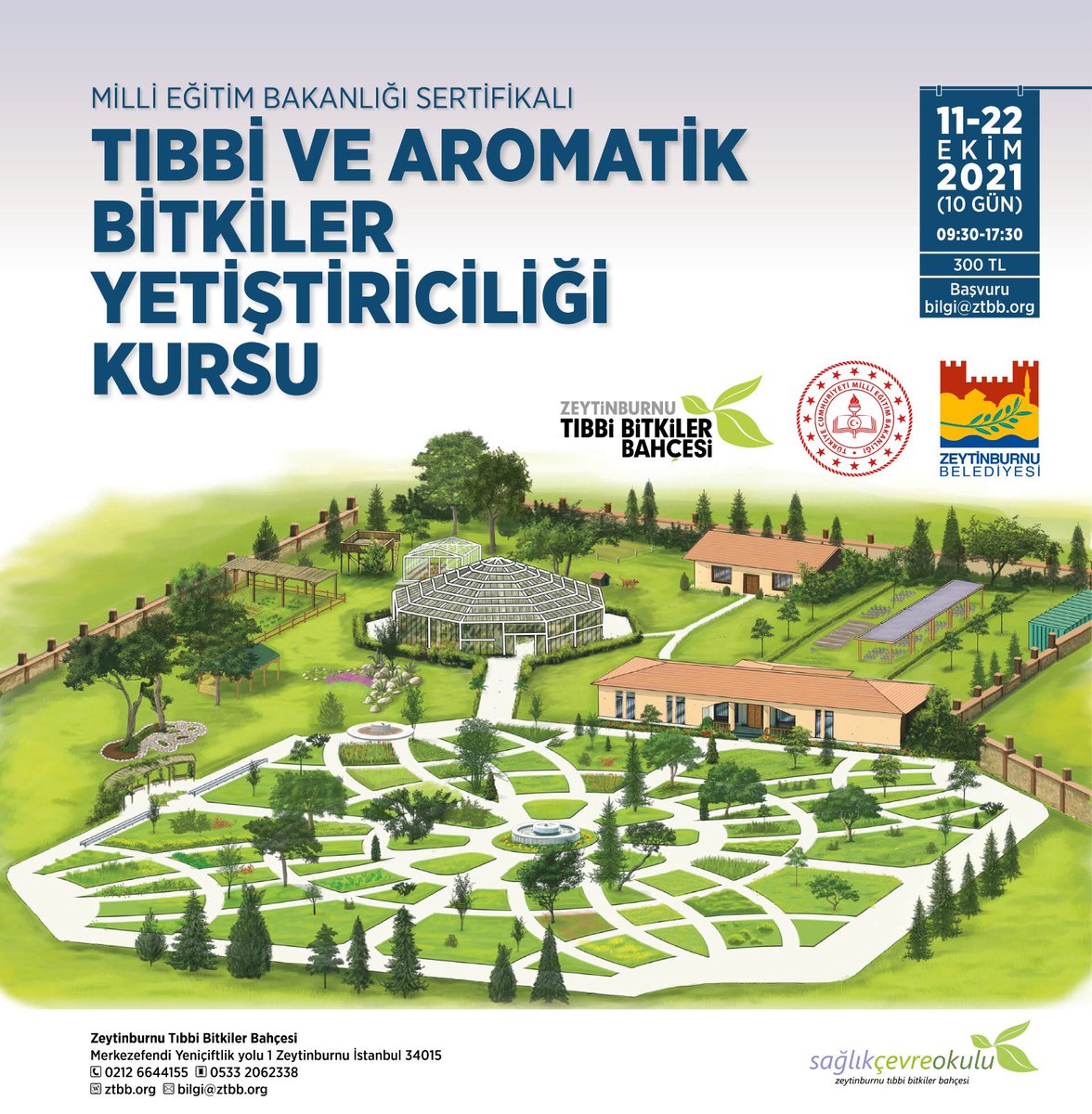 ZeytinburnuTBB's tweet photo. Milli Eğitim Bakanlığı sertifikalı Tıbbi ve Aromatik Bitkiler Yetiştiriciliği Kursu başvuruları açılmıştır.

🌸 bilgi@ztbb.org adresinden ön başvurunuzu yapabilirsiniz. 
#ztbb #meb #bitkiyetiştiriciliği #tıbbibitki #uygulamalıeğitim https://t.co/gAMmlrG8XC