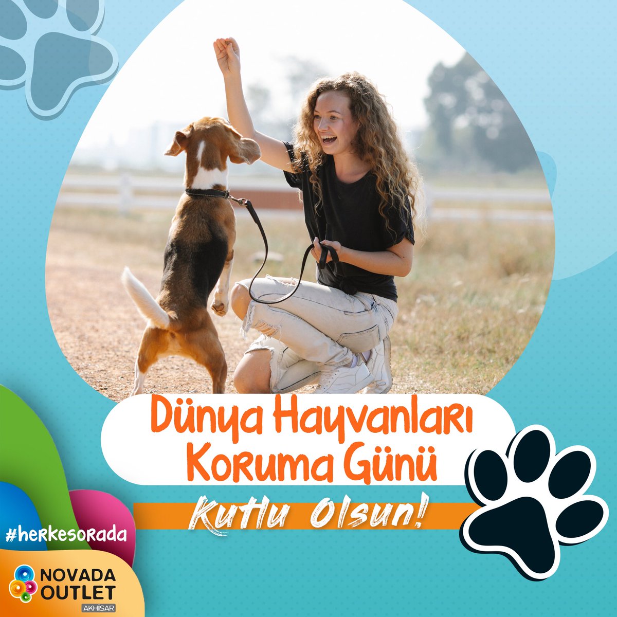 OutletNovada's tweet photo. Dünya hayvanları koruma günü kutlu olsun🐾🐶 onları hep koruyalım🙏 #4ekim #hayvanlarıkorumagünü #worldanimalday https://t.co/CPWetjpnNs