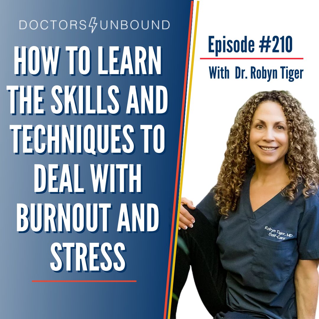 I am pleased to welcome Dr. Robyn Tiger on my final episode of Doctors Unbound.

Having experienced burnout herself she shares how she was able to heal herself from the inside out by looking outside the box of medicine.

Click the link to hear how!  doctorsunbound.com/podcast/how-to…