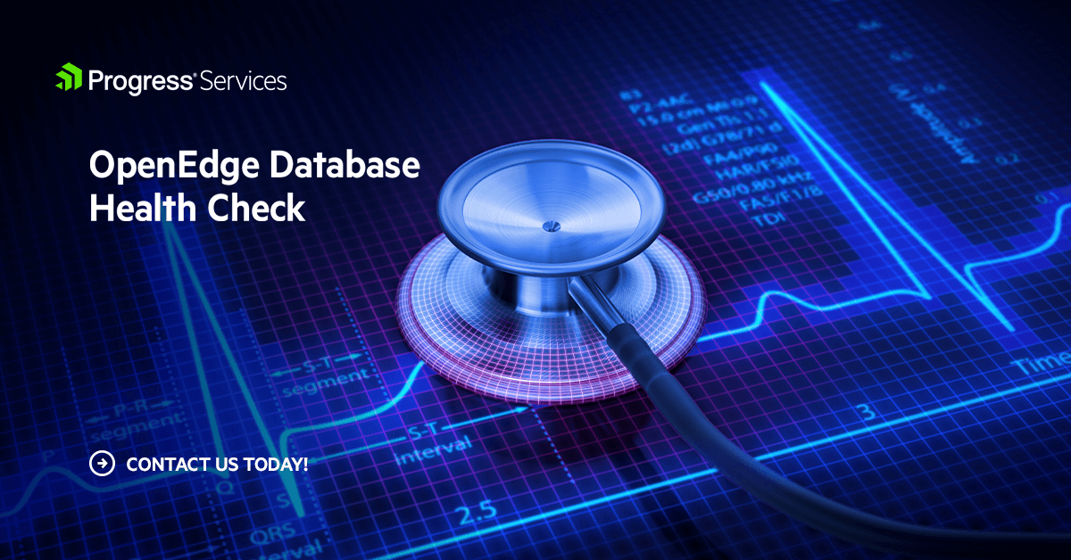 _OpenEdge_'s tweet photo. Keep your database running at peak performance with an OpenEdge Database Health Check. 

Learn more: 
https://t.co/qTmhxNHnSt

#Progress #OpenEdge https://t.co/AnPN2ezFhT