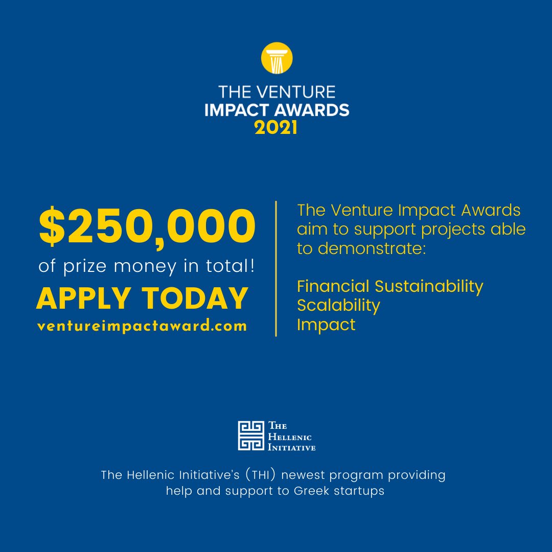THI_OneGreece's tweet photo. Companies, social enterprises, NGOs, cooperatives and other organizations from the for-profit and non-profit worlds that make an impact in society, will compete for prize money totaling $250k! https://t.co/Tjb2aA15xQ