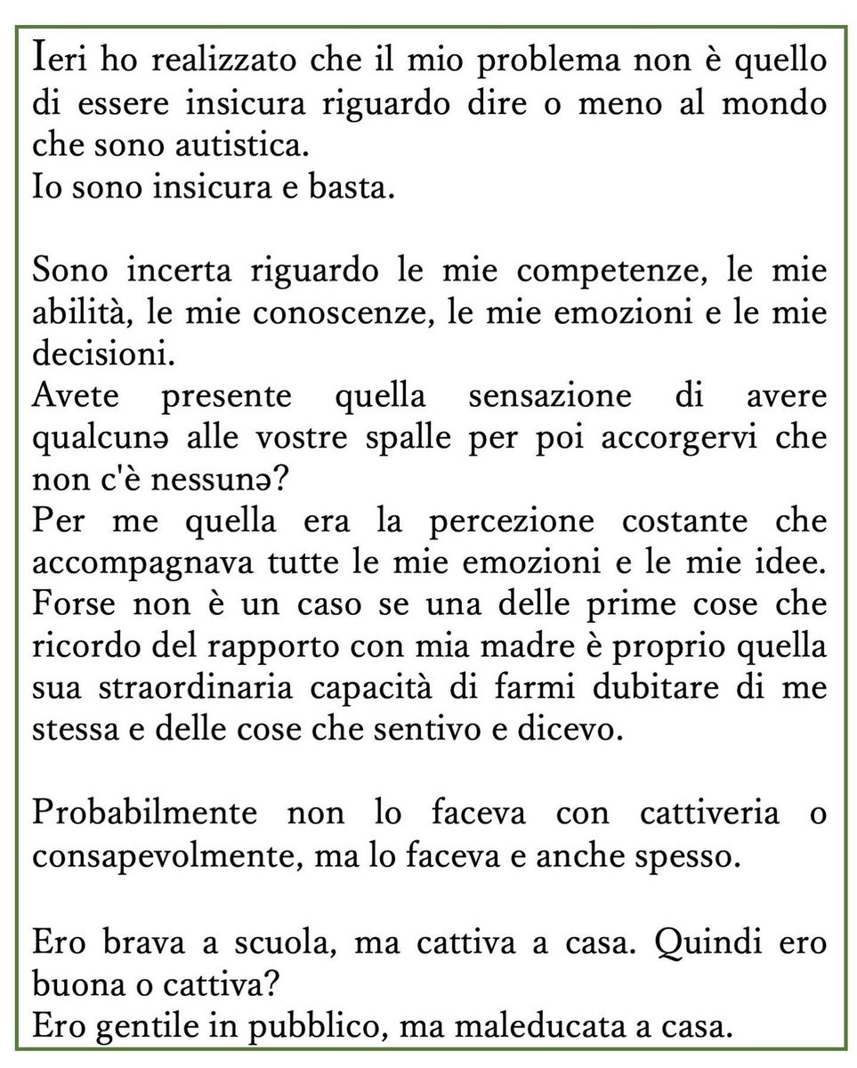AutieIn's tweet image. Vacillando nelle mie insicurezze #autismo #autismoitalia #insicurezza #scrivere #parole #raccontare #4ottobre #lunedì #confusa #lamiavita #autismoadulto
