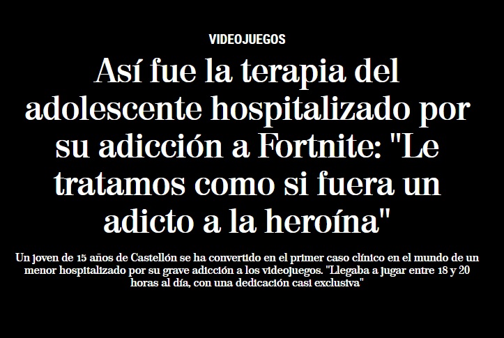 pjbarrecheguren's tweet photo. Hoy he vuelto a leer una noticia sobre un chaval ingresado en una clínica por adicción a los videojuegos. Desde que publiqué “Neurogamer” estoy viendo muchas noticias por el estilo, así que repasemos algunos puntos importantes sobre este tema: https://t.co/nES2pyXHRB