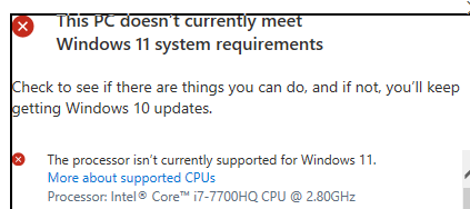 dandimicco's tweet photo. October 2017.  Four years old, and it looks like I may be on the hook for a new computer for latest OS and security.  @Apple certainly has an advantage with a closed-ecosystem, as my 6S is still supported. #Windows11 @Windows https://t.co/NJlM783oQK