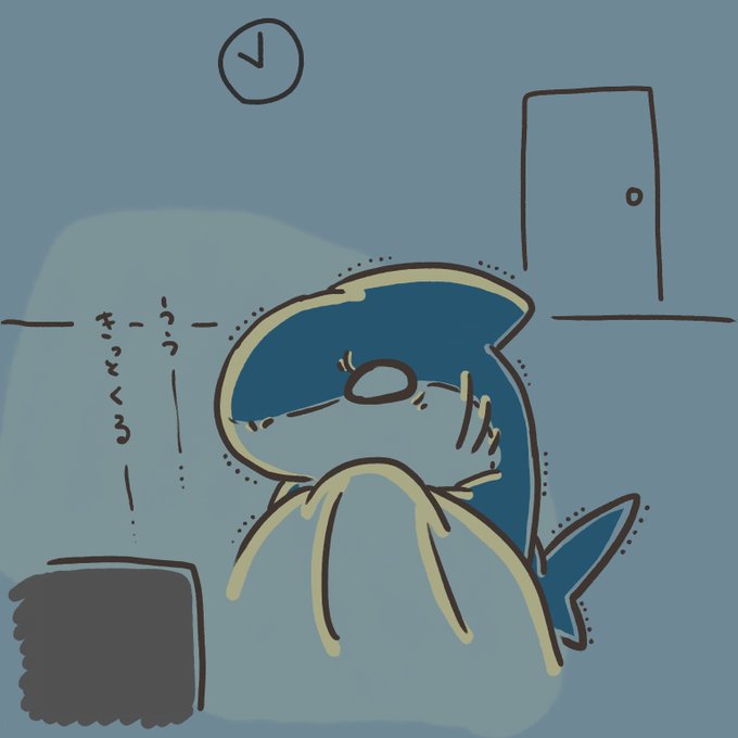 リアクションじょーず🦈

#聞きじょーず君
#絵描きさんと繋がりたい 
#イラスト #創作 