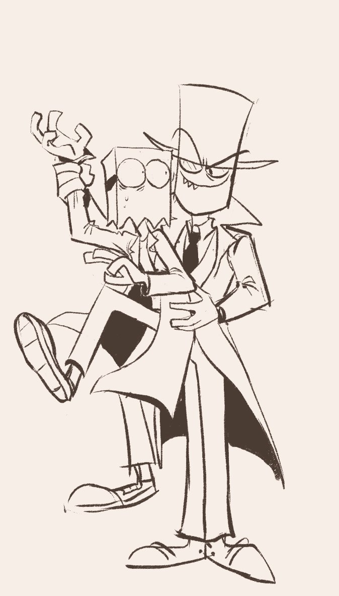 RecklessBucket2's tweet image. Paperhat sketches 

#Villainous #VillainousFanart #PaperHat #DrFlug #LordBlackhat