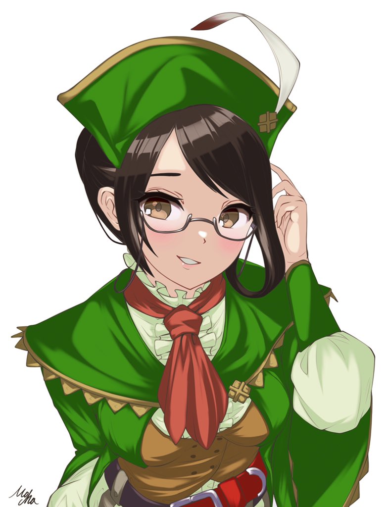 MOCHA☕︎ミノト絵師 on X: 旅団受付嬢ソフィアさん モンハン4G t.co2RYIkqvFFL  X