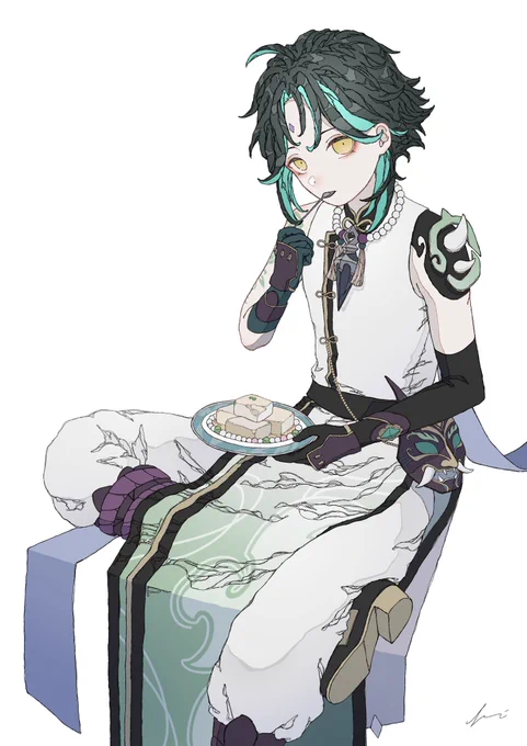 コラボカフェ魈#原神 #Xiao 
