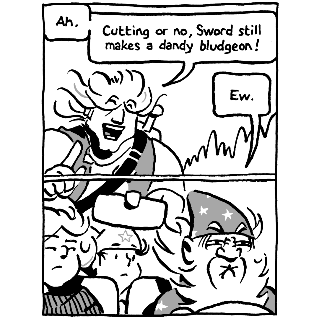 johncomic's tweet photo. new episode of "Not That Magic: Tales of Vernor Magus" (the Wizard of More Or Less) #comics #comicstrip #NotThatMagic #VernorMagus #RussTheBarbarian https://t.co/9Wz3HCfmTL